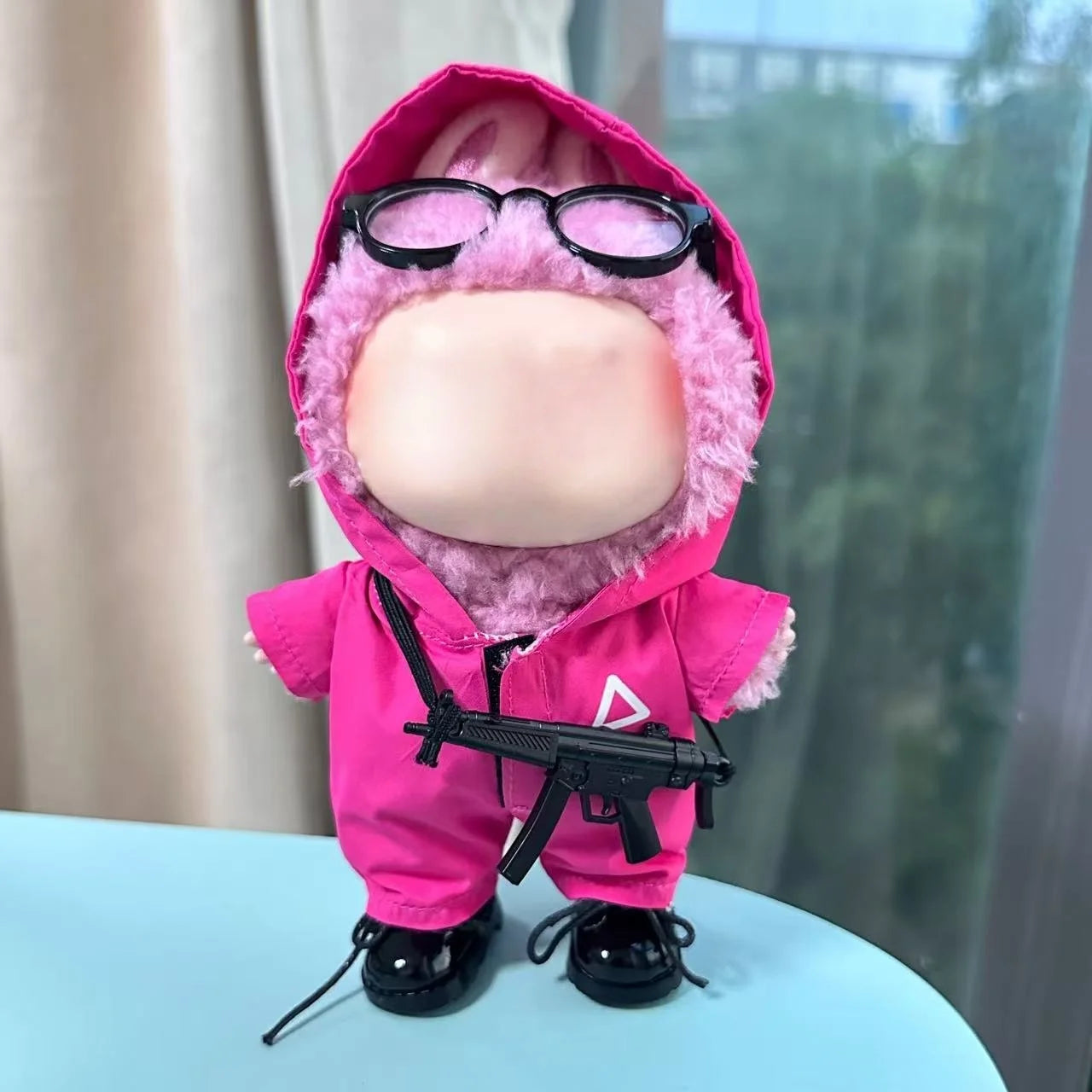 Triangle Guard Labubu Outfit 17cm