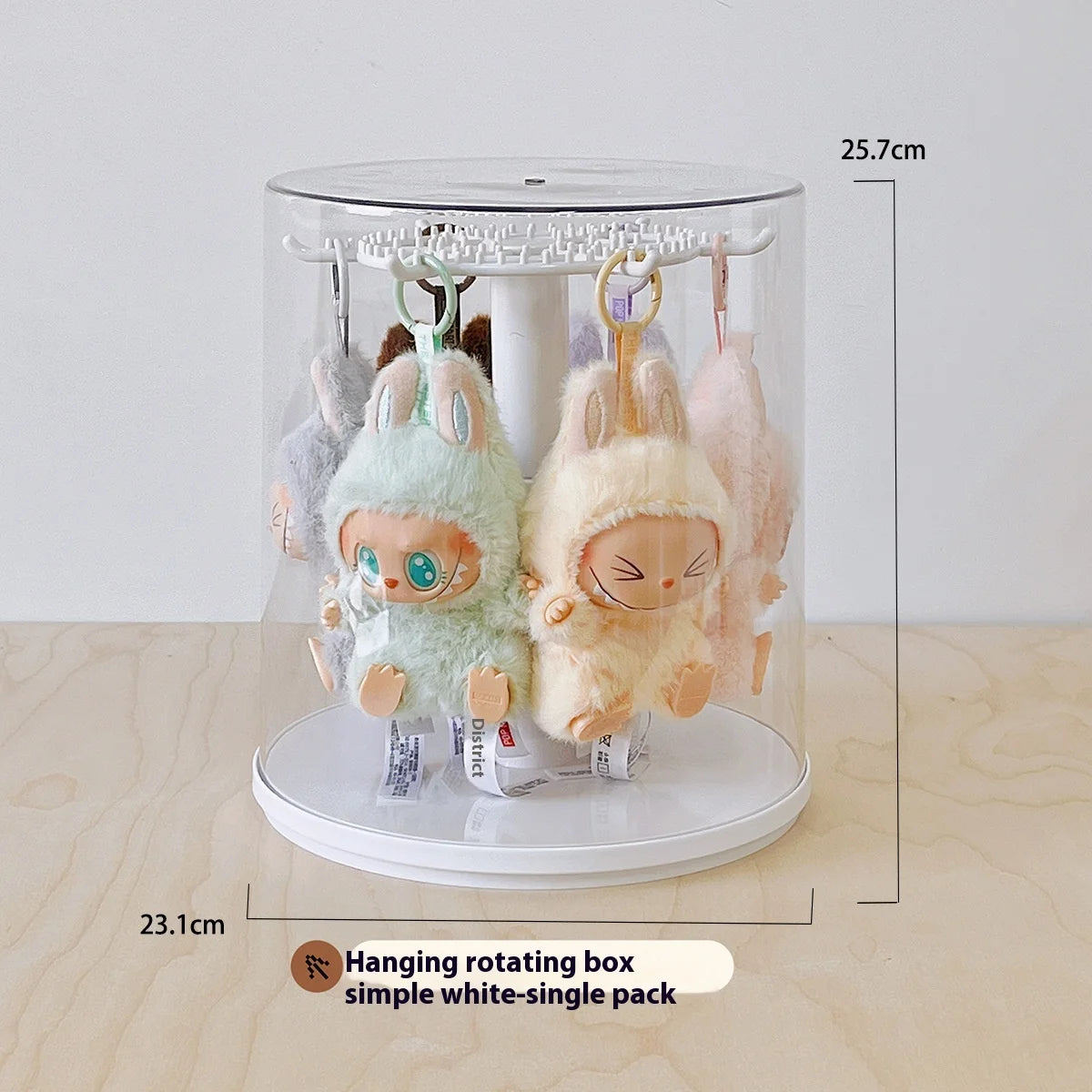 Labubu Pendant Display Box Rotating