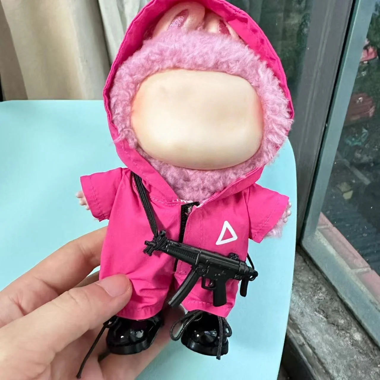 Triangle Guard Labubu Outfit 17cm
