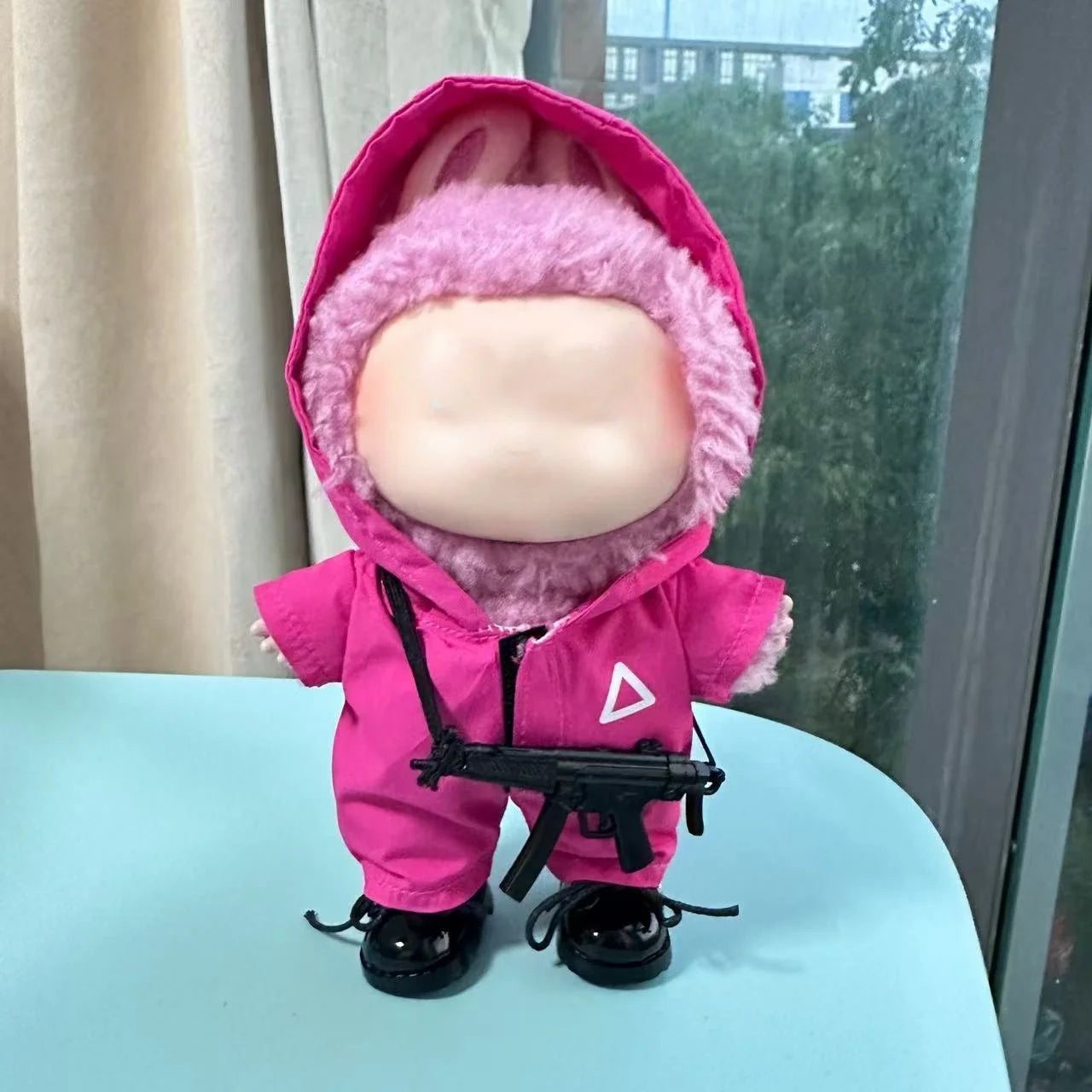 Triangle Guard Labubu Outfit 17cm
